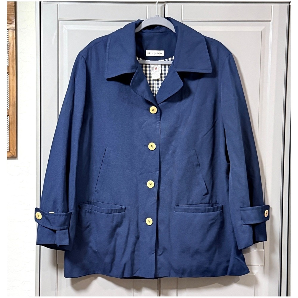Gordon Henderson/ But Gordon Vintage Button-Front Chore Jacket, Navy,M